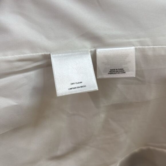 black Label by Evan Picone White Open Front Blazer Jacket Lace Sleeveless - Picture 8 of 9